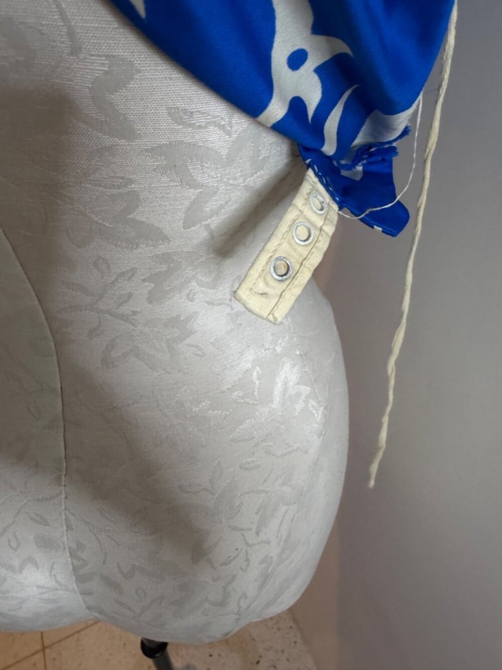 Paradise Hawaii Womens Maxi Dress Size Medium Tropical Blue Pullover Vintage - Picture 8 of 14